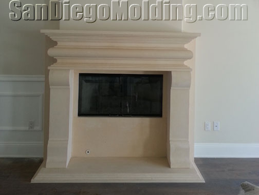 Precast Stone Fireplace mantle